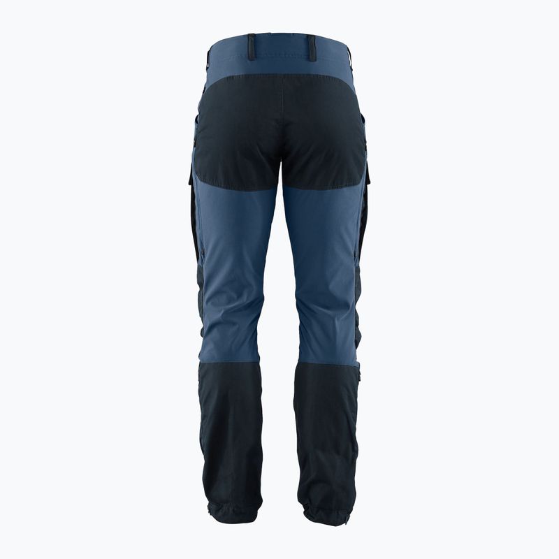 Férfi trekking nadrág Fjällräven Keb Trousers Reg navy blue és fekete F85656R 5