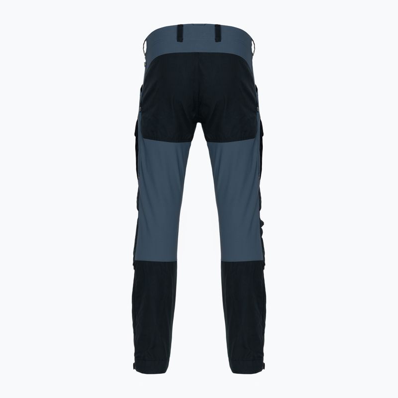 Férfi trekking nadrág Fjällräven Keb Trousers Reg navy blue és fekete F85656R 2