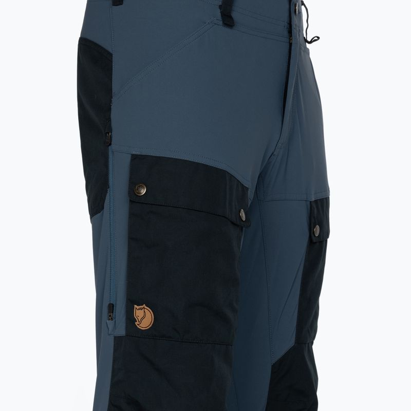 Férfi trekking nadrág Fjällräven Keb Trousers Reg navy blue és fekete F85656R 3