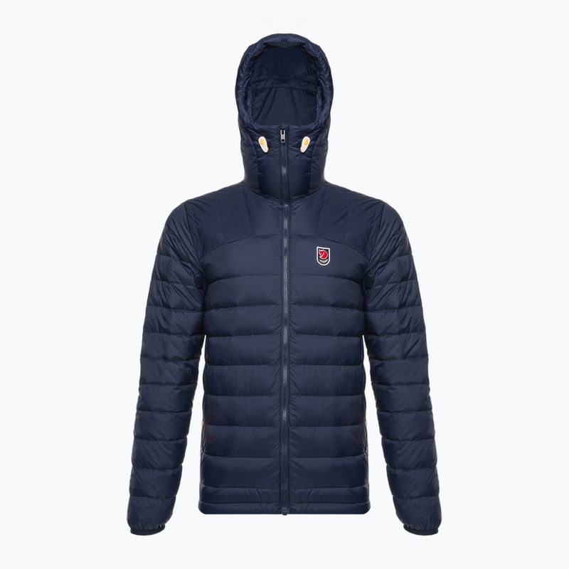 Férfi Fjällräven Expedition Pack Down kapucnis dzseki Navy kék F86121 pehelykabát