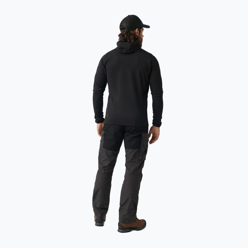 Férfi trekking pulóver Fjällräven Keb Fleece Hoodie fekete F81878 2