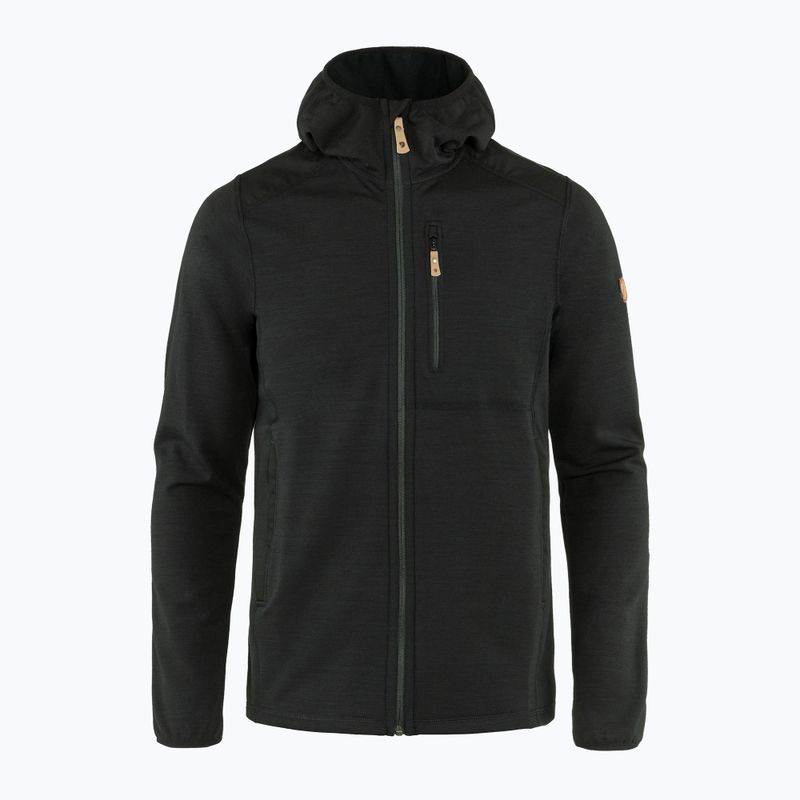 Férfi trekking pulóver Fjällräven Keb Fleece Hoodie fekete F81878 7