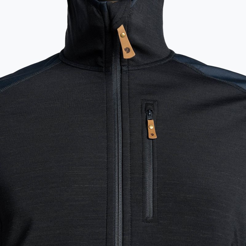 Férfi trekking pulóver Fjällräven Keb Fleece Hoodie navy blue F81878 3