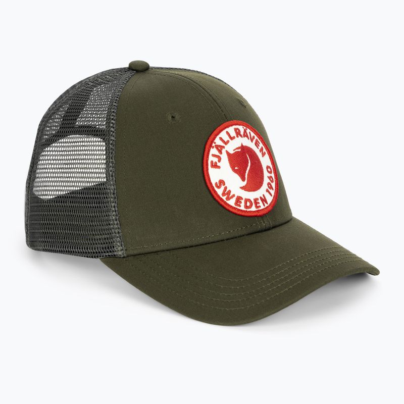 Baseballsapka Fjällräven 1960 Logo Langtradarkeps deep forest