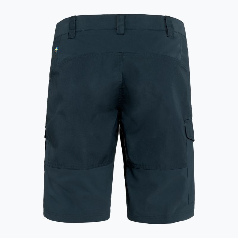 Férfi trekking rövidnadrág Fjällräven Abisko dark navy 2