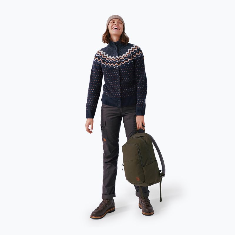 Fjällräven női pulóver Övik Knit Cardigan sötét navy 4