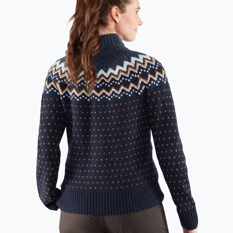 Fjällräven női pulóver Övik Knit Cardigan sötét navy 5