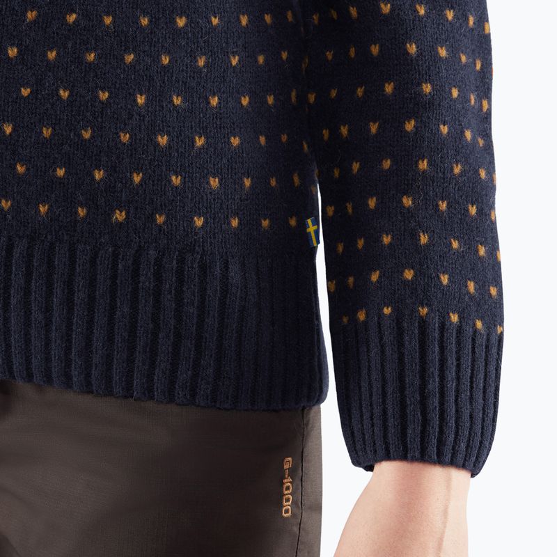 Fjällräven női pulóver Övik Knit Cardigan sötét navy 8