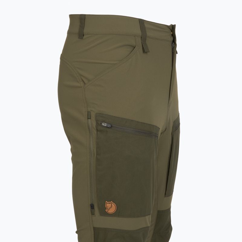Férfi trekking nadrág Fjällräven Keb Agile babérzöld/mély erdő 3