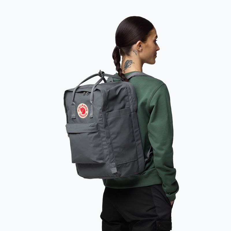 Fjällräven Kanken Laptop 17" 20 l szuper szürke városi hátizsák 6