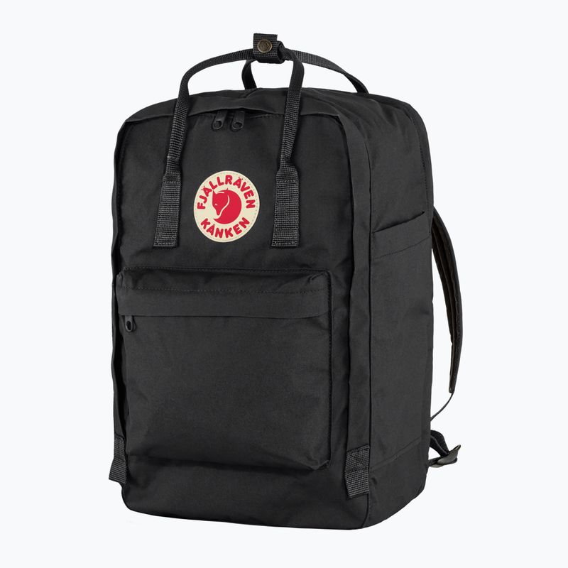 Fjällräven Kanken Laptop 17" 20 l városi hátizsák fekete 2