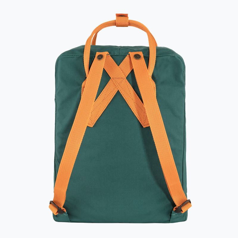 Túra hátizsák Fjällräven Kanken 16 l arctic green/spicy orange 3