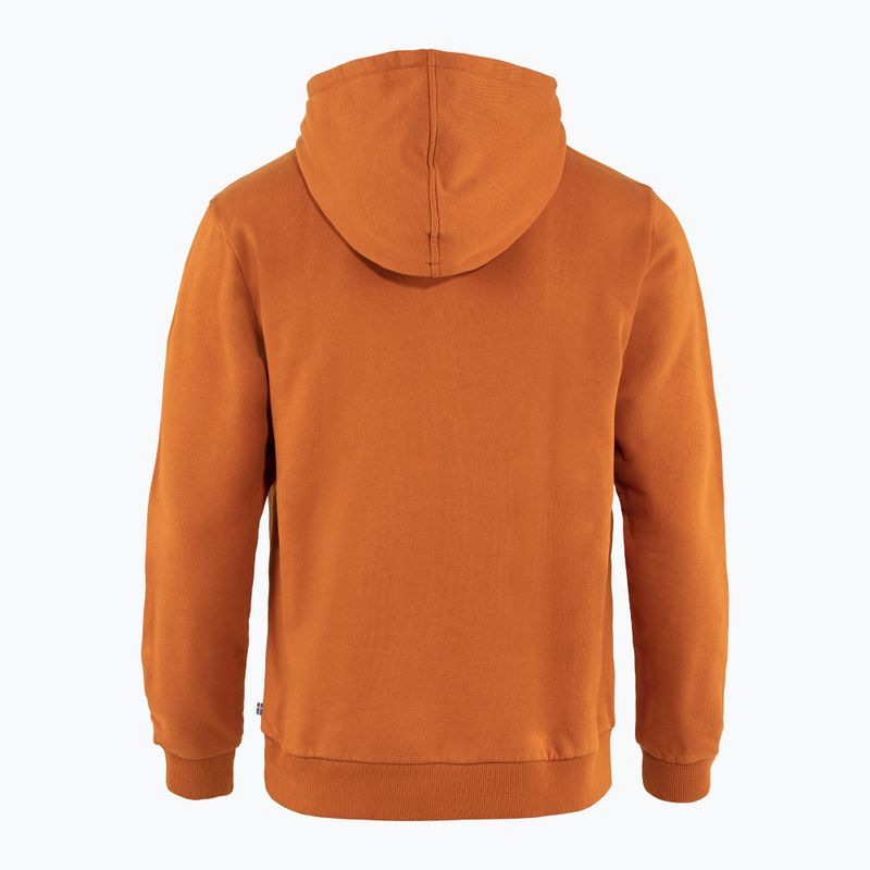 Férfi trekking pulóver Fjällräven Logo Hoodie barna F84144 2