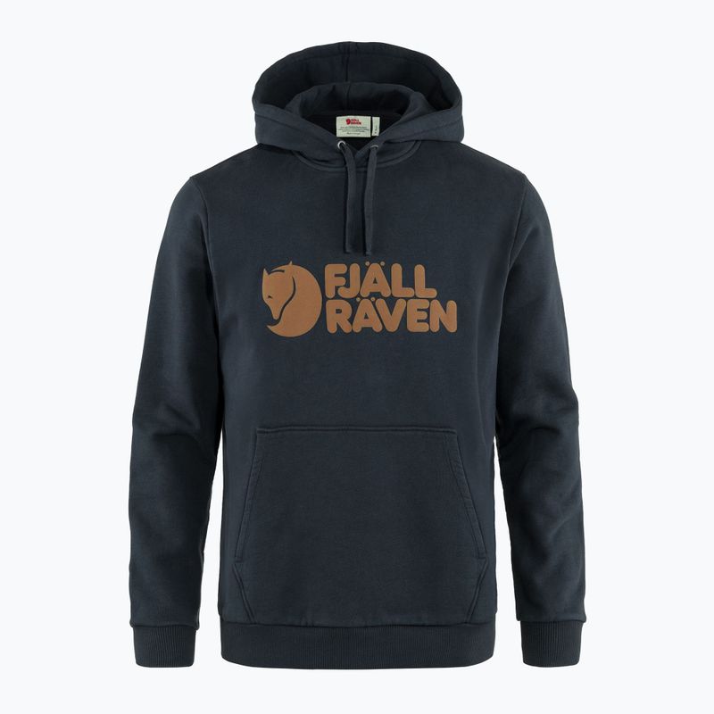 Férfi Fjällräven Logo kapucnis pulóver sötétkék F84144 6