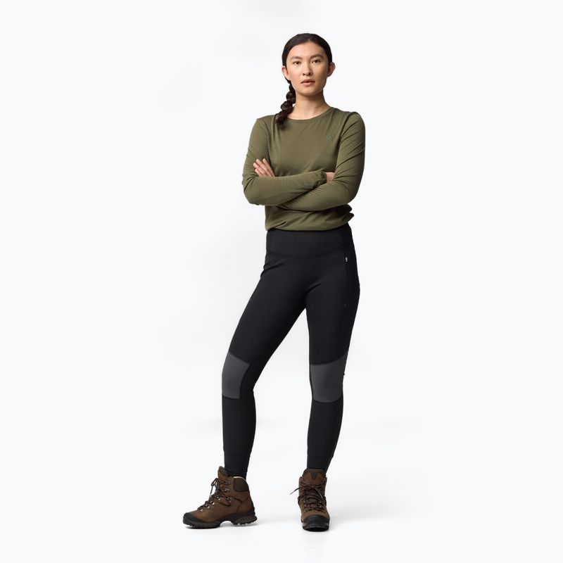 Női leggings Fjällräven Abisko Tights black/iron grey 2