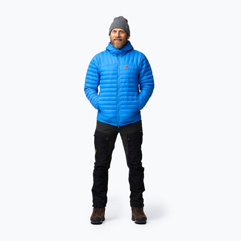 Férfi Fjällräven Expedition Lätt Hoodie pehelypaplan kabát un kék 2