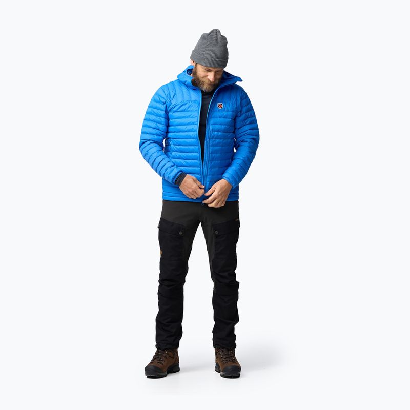 Férfi Fjällräven Expedition Lätt Hoodie pehelypaplan kabát un kék 3