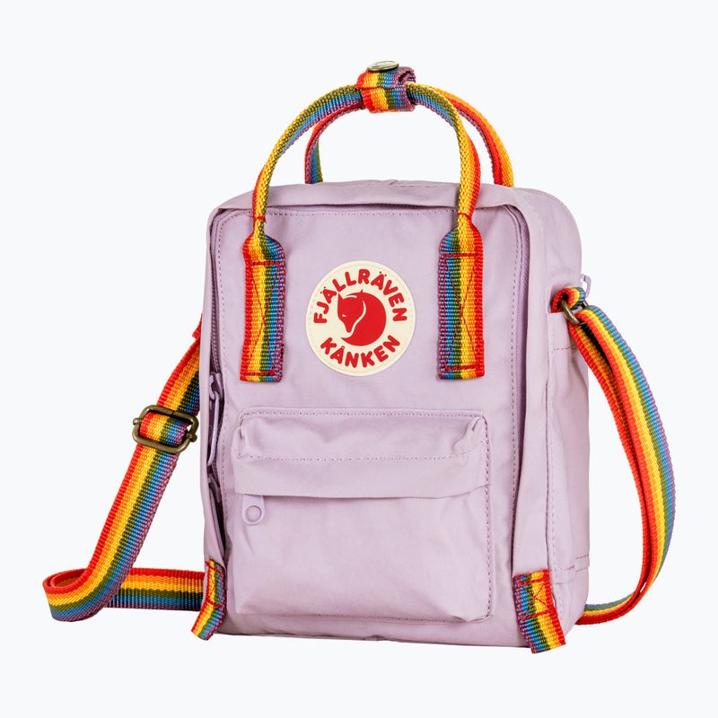 Fjällräven Kanken Rainbow Sling 2,5 l pasztell levendula/ szivárványszínű 2