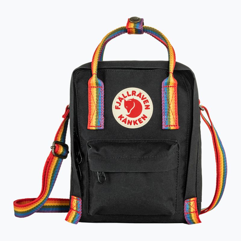 Fjällräven Kanken Rainbow Sling 2.5 l fekete/szivárvány mintás