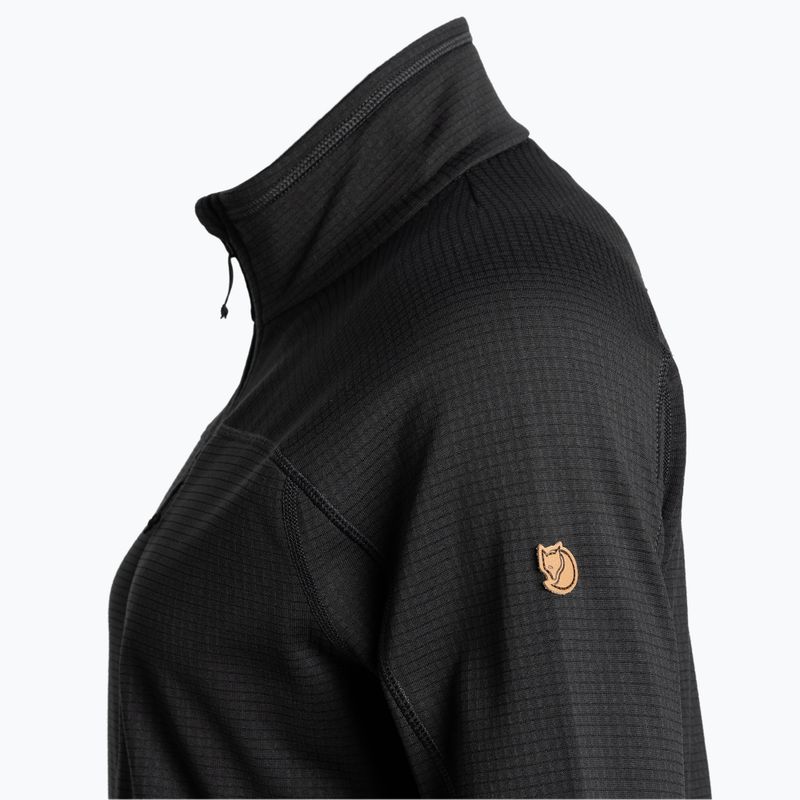 Fjällräven női Abisko Lite Fleece pulóver fekete F87142 6