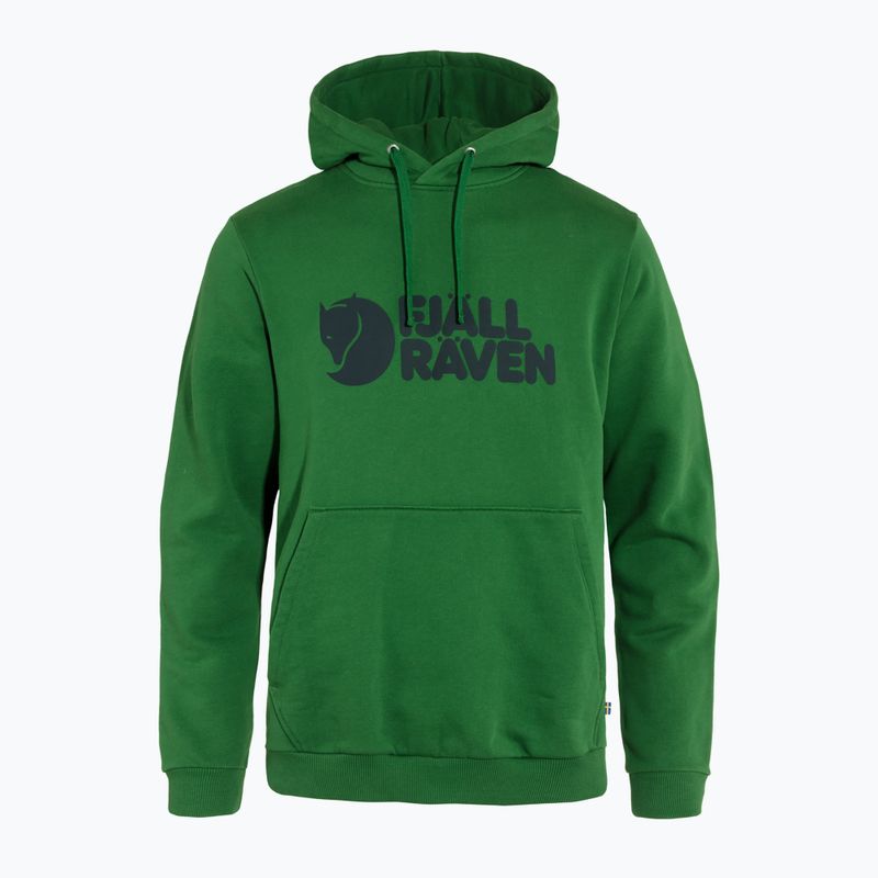 Férfi pulóver Fjällräven Logo Hoodie palm green