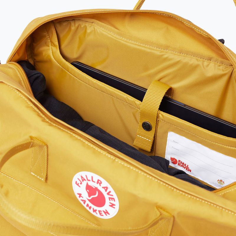 Fjällräven Kanken Weekender 160 túratáska okkersárga színben 5