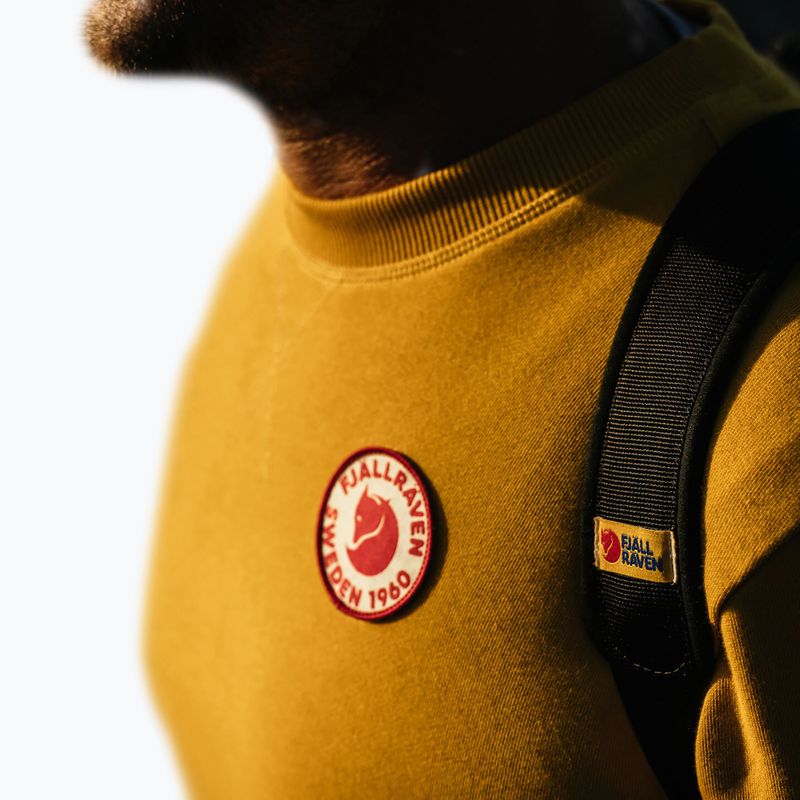 Férfi trekking pulóver Fjällräven 1960 Logo Badge pulóver 161 mustársárga 5