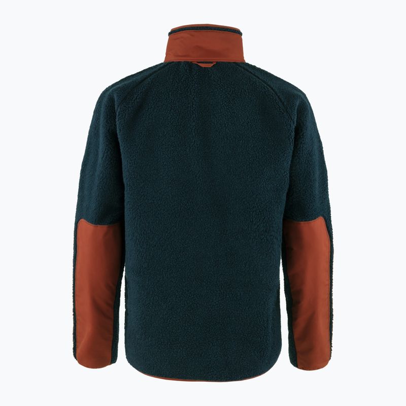Férfi Fjällräven Vardag Pile fleece pulóver navy/őszi levél 2