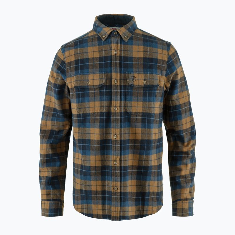 Férfi Fjällräven Singi Heavy Flanel ing sötétnavy/barna bükkfekete barna