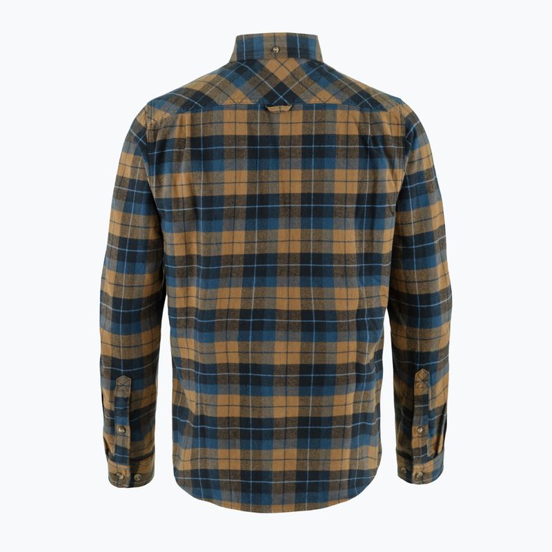Férfi Fjällräven Singi Heavy Flanel ing sötétnavy/barna bükkfekete barna 2