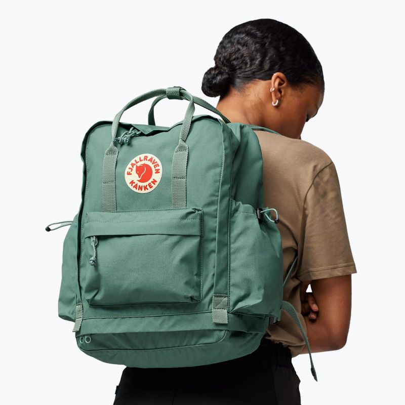 Fjällräven Kånken Outlong 18 l frost green városi hátizsák 6