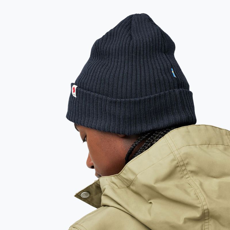 Téli sapka Fjällräven Rib Hat dark navy 4