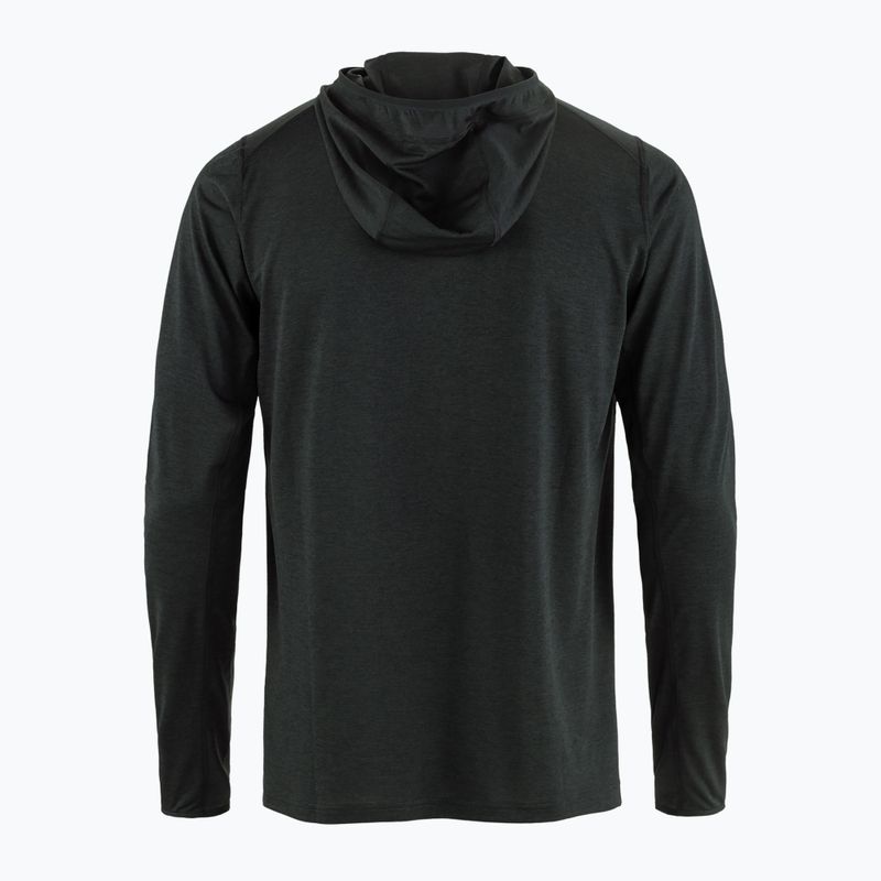Férfi túrafelső Fjällräven 1960 Abisko Sun Hoodie black 2