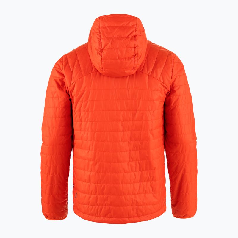 Férfi Fjällräven Expedition X-Lätt Hoodie pehelypaplan dzseki láng narancssárga 2