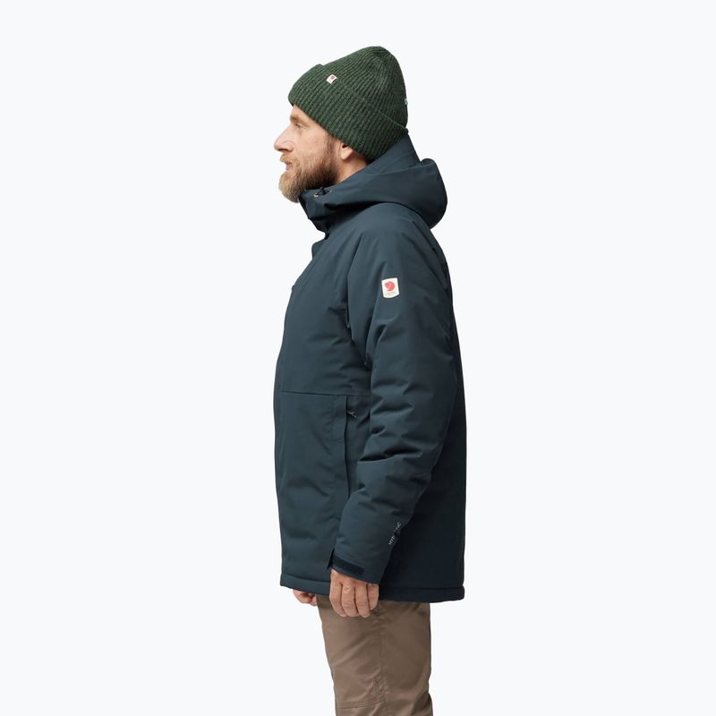 Férfi esőkabát Fjällräven HC Hydratic Padded Trail dark navy 4