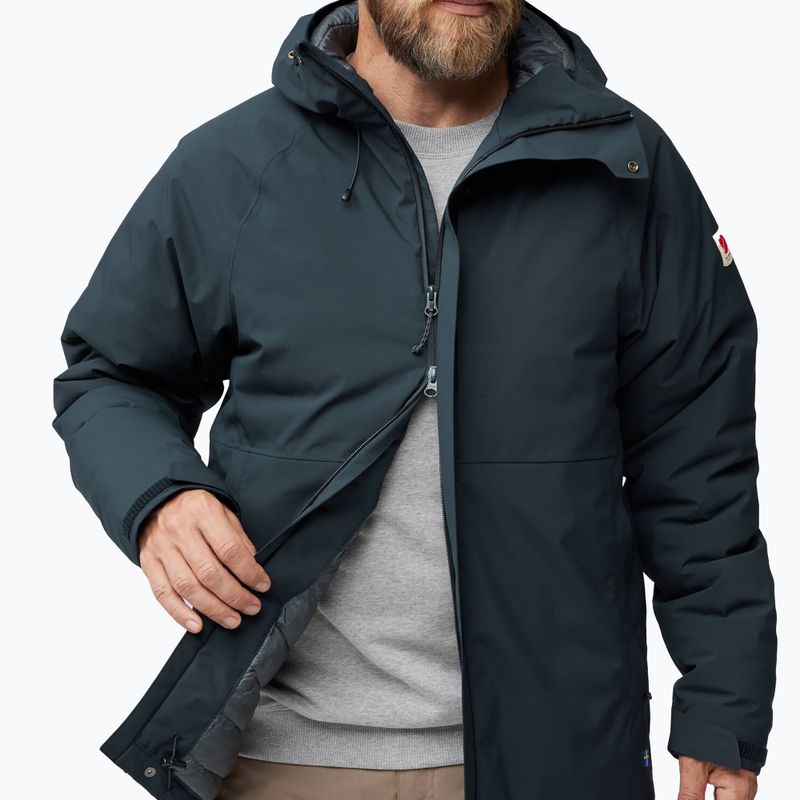 Férfi esőkabát Fjällräven HC Hydratic Padded Trail dark navy 6