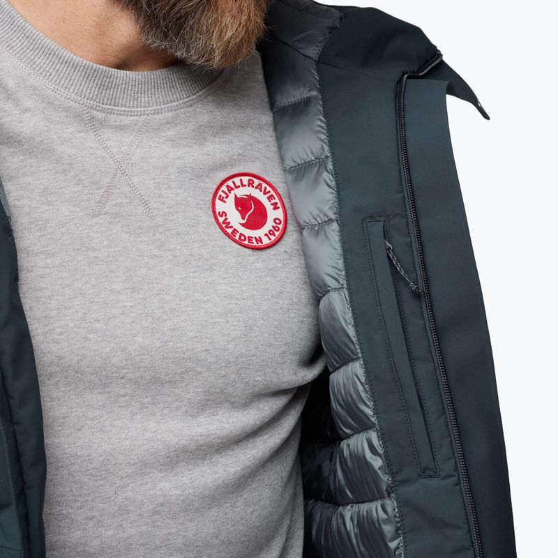 Férfi esőkabát Fjällräven HC Hydratic Padded Trail dark navy 9