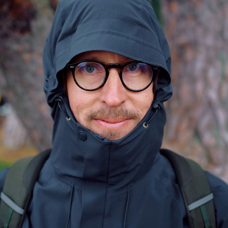 Férfi esőkabát Fjällräven HC Hydratic Padded Trail dark navy 17