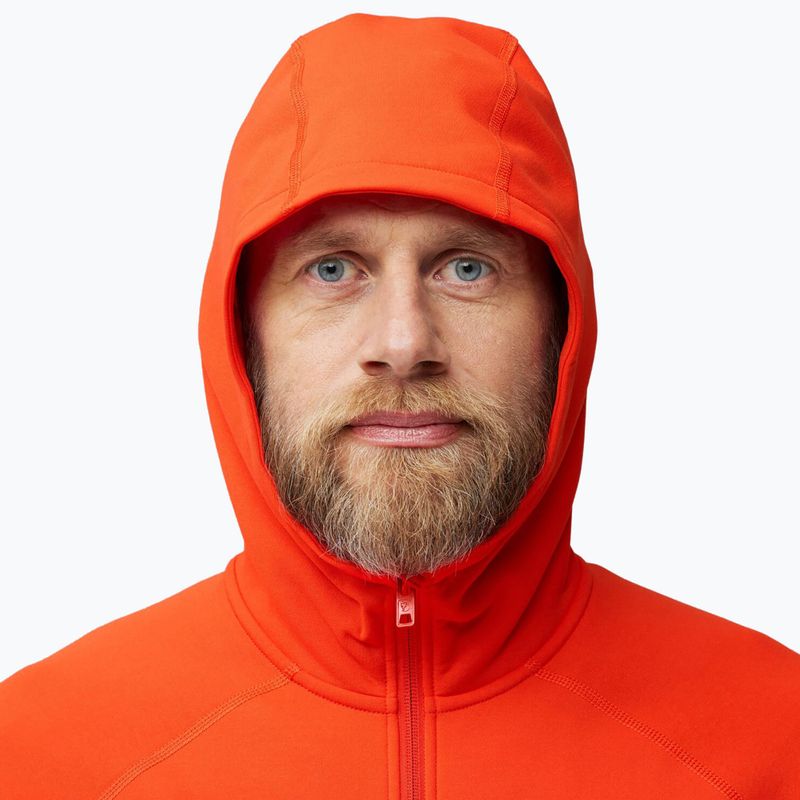 Férfi trekking dzseki Fjällräven Expedition Fleece Hoodie láng narancssárga 6