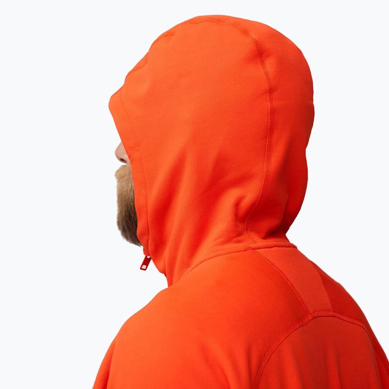 Férfi trekking dzseki Fjällräven Expedition Fleece Hoodie láng narancssárga 7