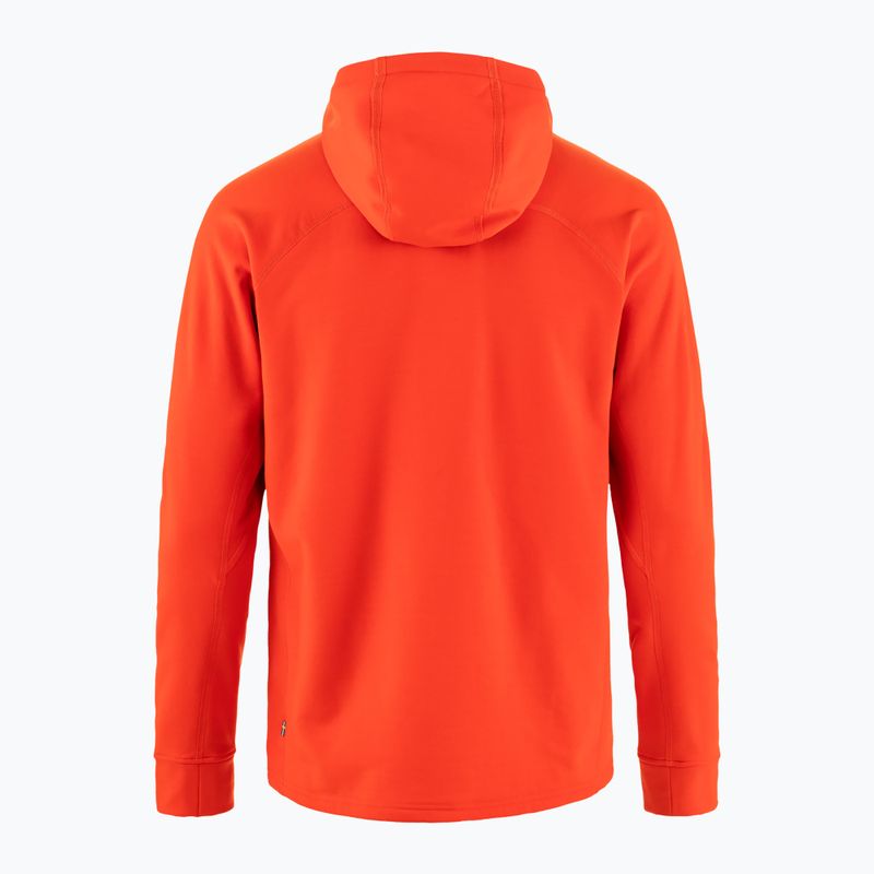 Férfi trekking dzseki Fjällräven Expedition Fleece Hoodie láng narancssárga 12