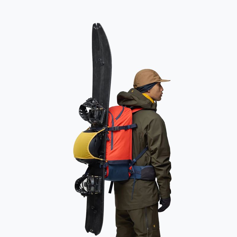 Túrahátizsák Fjällräven Bergtagen Touring 30 l Flame Orange/Mountain Blue 18