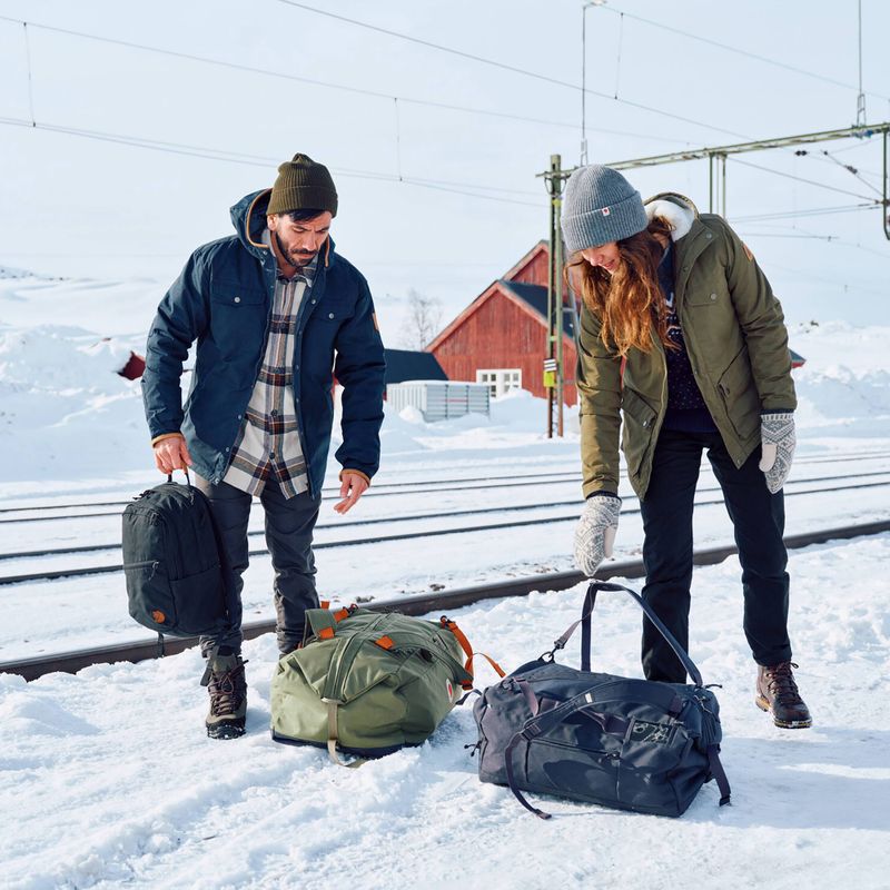 Fjällräven Färden Duffel 80 l szén fekete utazótáska 9