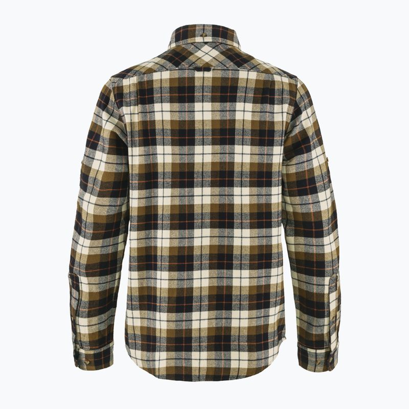 Férfi ing Fjällräven Singi Heavy Flannel chalk white/dark navy 2