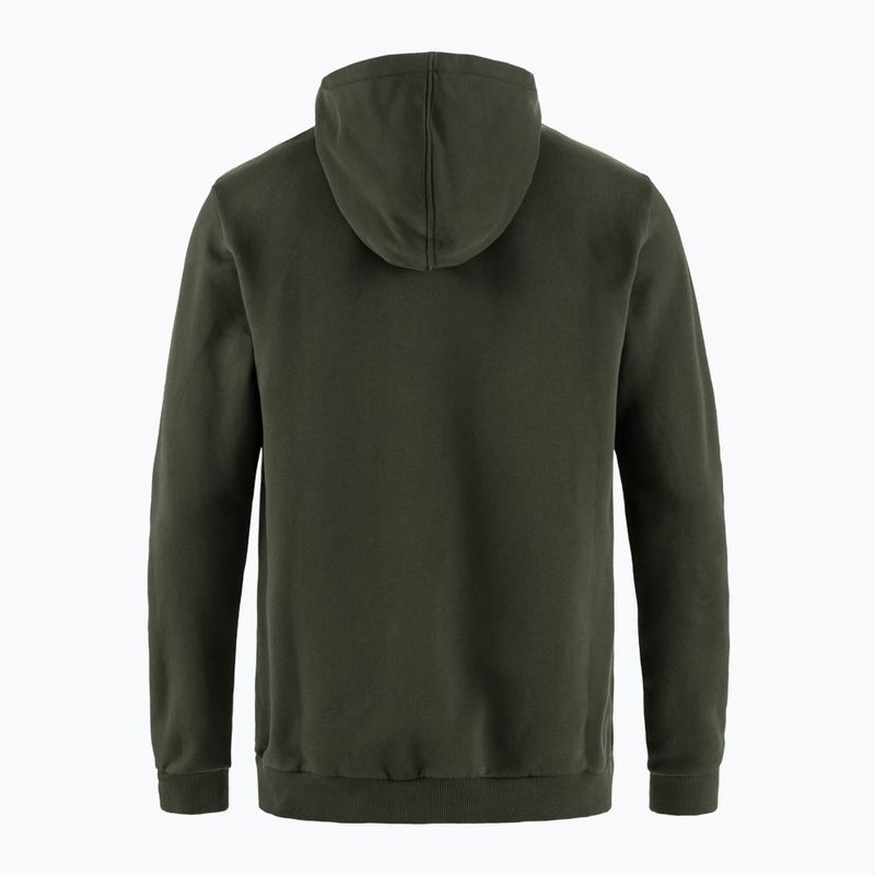 Férfi Fjällräven Logo Hoodie deep frost 2