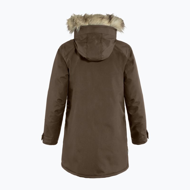 Női bélelt kabát Fjällräven Nuuk Parka sötét tölgy 2