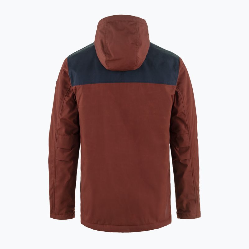 Férfi szélálló dzseki Fjällräven Greenland Winter maroon/dark navy 2