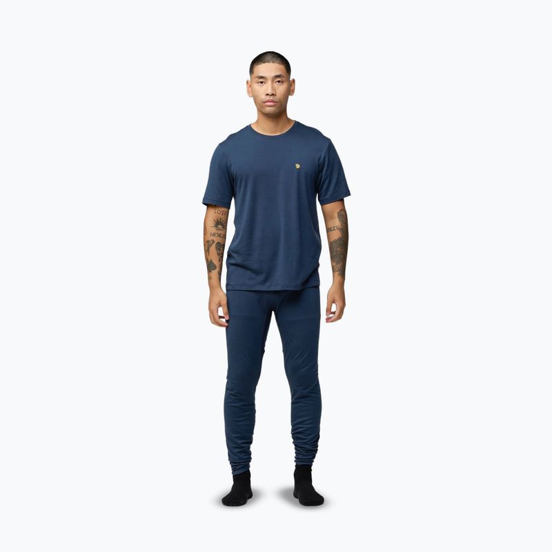 Férfi hosszú alsó Fjällräven Bergtagen Merino 190 Long John mountain blue 2
