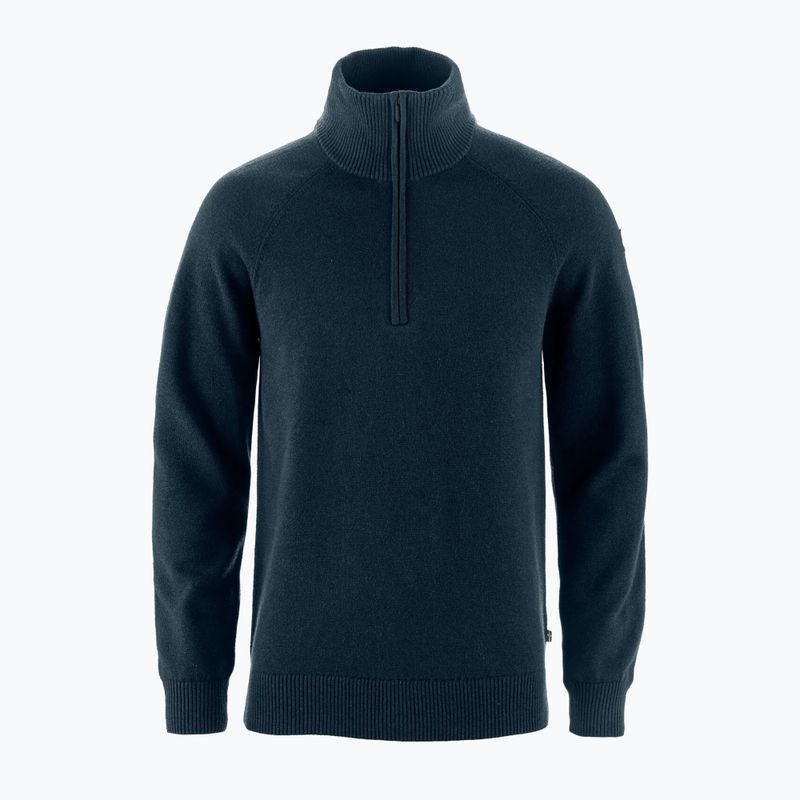 Férfi túrapulóver Fjällräven Övik Lite Half Zip dark navy 5
