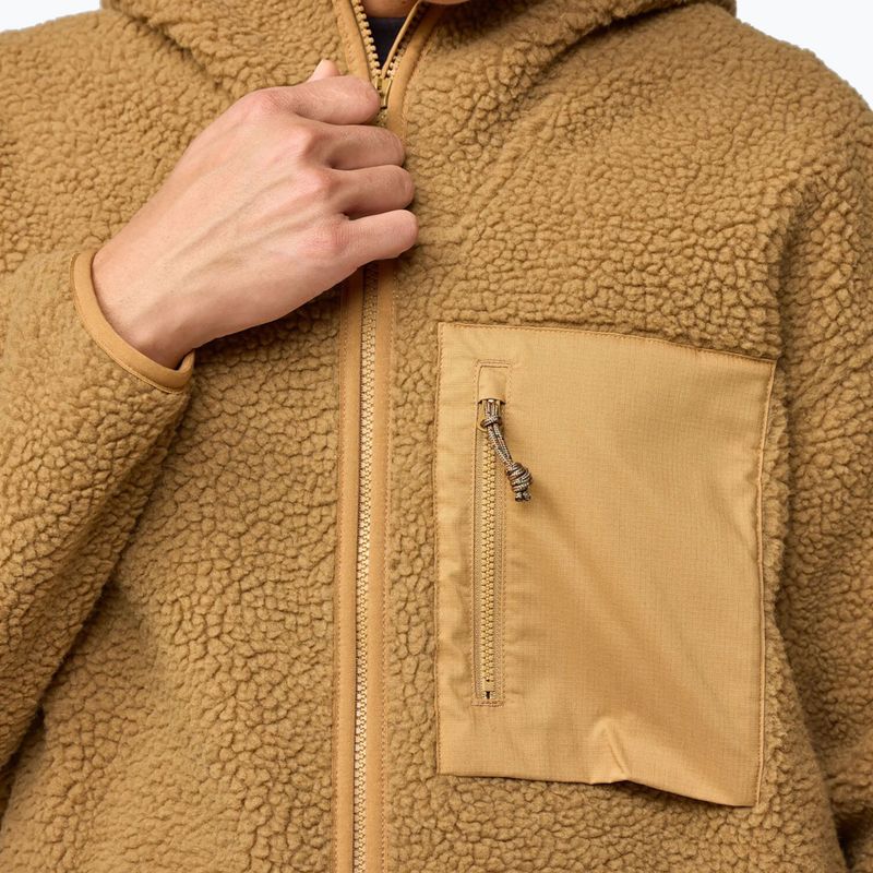 Női polár pulóver Fjällräven Vardag Pile Fleece Long buckwheat brown 7